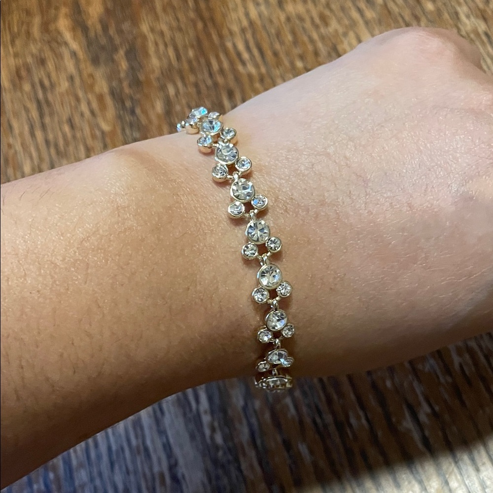 Disney  Gold and Silver Crystal Bracelet - Picture 5 of 7